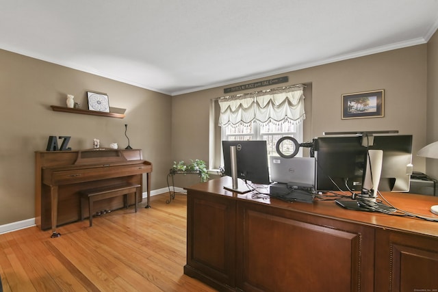 43 Attawanhood Trl, Hebron, CT 06231 - office space featuring light wood finished floors, baseboards, and ornamental molding