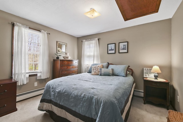 43 Attawanhood Trl, Hebron, CT 06231 - bedroom featuring a baseboard radiator and light carpet