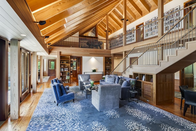 community lobby with stairway