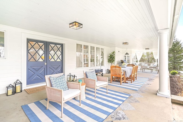 47 Peaceable St, Ridgefield, CT 06877 - view of patio / terrace featuring an outdoor hangout area