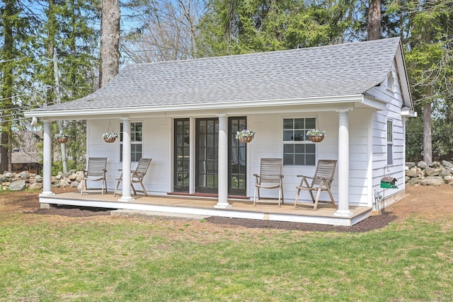 47 Peaceable St, Ridgefield, CT 06877 - view of outbuilding featuring a porch