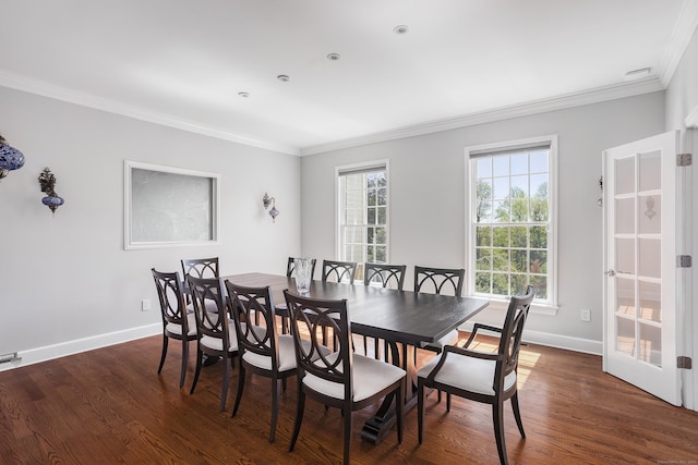21 Centennial Dr, Danbury, CT 06811 - dining space featuring baseboards, ornamental molding, and wood finished floors