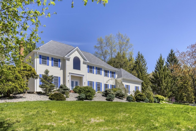 21 Centennial Dr, Danbury, CT 06811 - colonial-style house featuring a front lawn