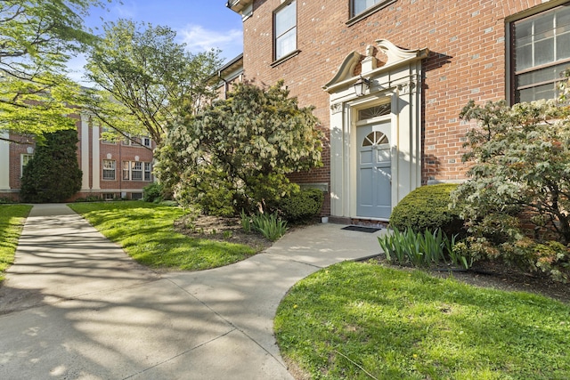 498 Whitney Ave Unit 1D, New Haven, CT 06511 - doorway to property with brick siding