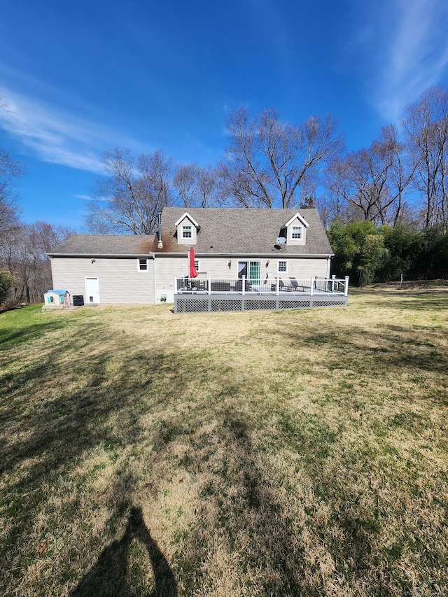 18 Outlook Rd, New Milford, CT 06776 - back of property featuring a yard and a chimney