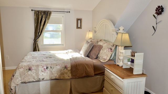 bedroom with baseboards