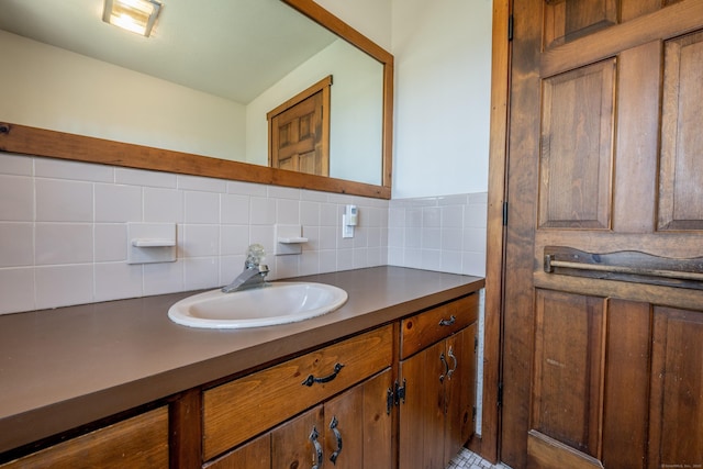 16 November Trl, Haddam, CT 06438 - bathroom with vanity and tasteful backsplash