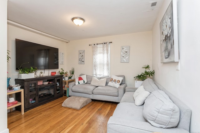 living room featuring wood finished floors