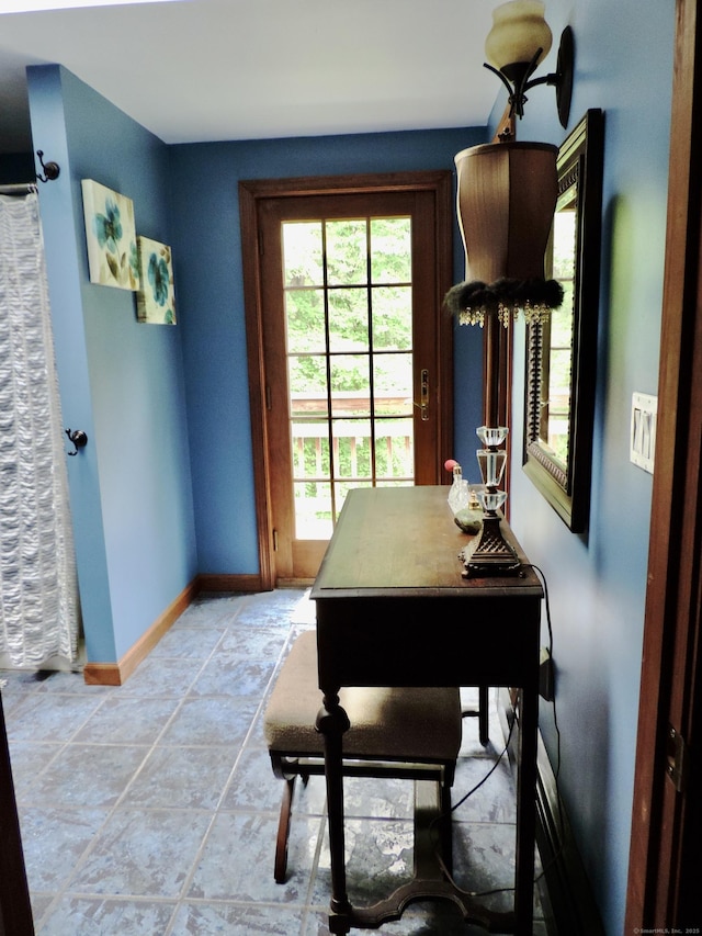 190 Wickham Rd, East Haddam, CT 06423 - office area with baseboards