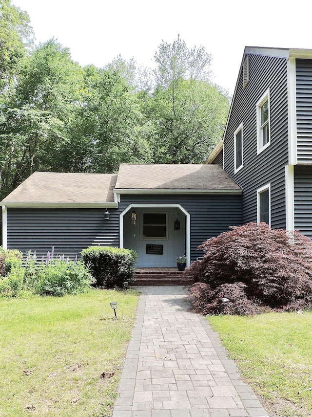 190 Wickham Rd, East Haddam, CT 06423 - view of front of property with a front yard and a porch