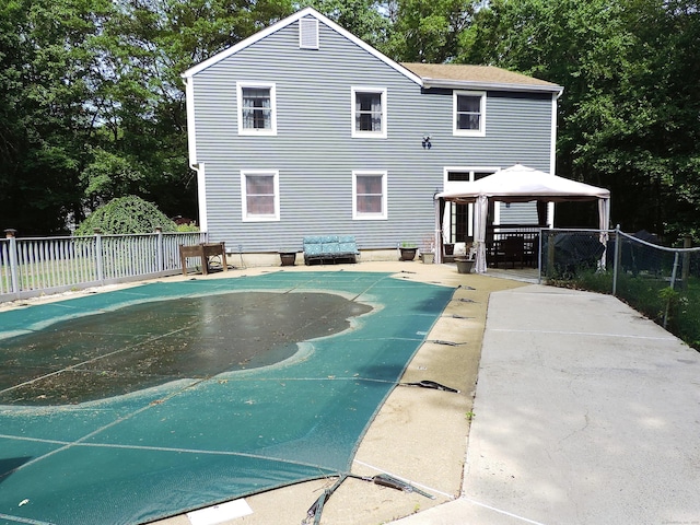 190 Wickham Rd, East Haddam, CT 06423 - view of swimming pool featuring a gazebo, a patio, and view of scattered trees