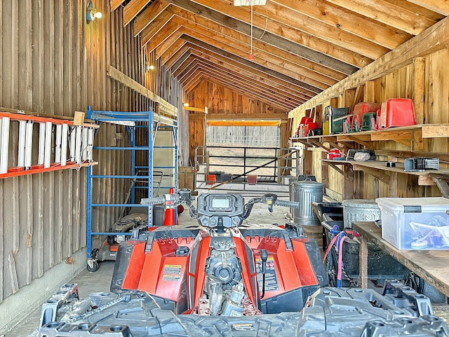 view of storage room