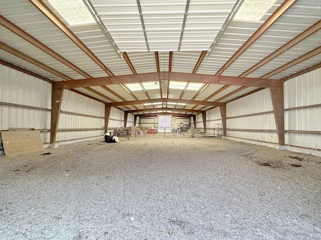 misc room with metal wall