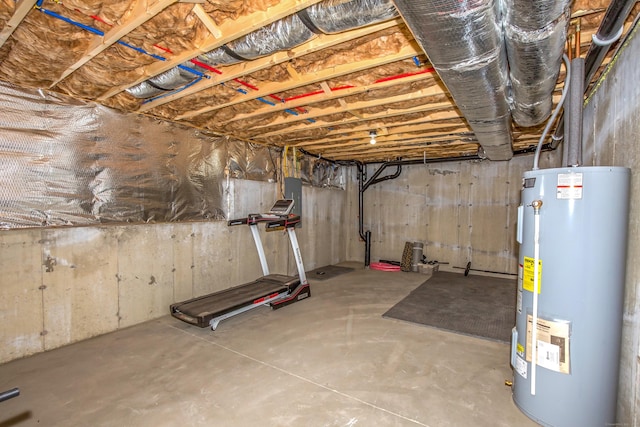 3 Henry Rd, Enfield, CT 06082 - unfinished below grade area featuring gas water heater