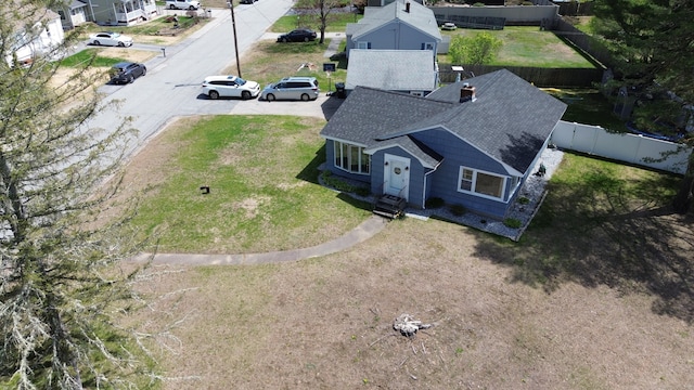 drone / aerial view featuring a residential view