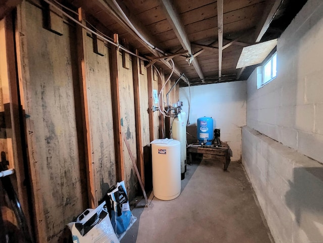 view of basement