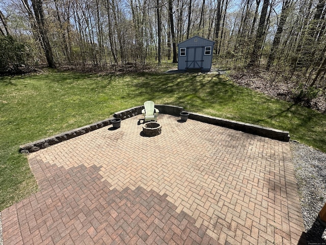 exterior details with a fire pit