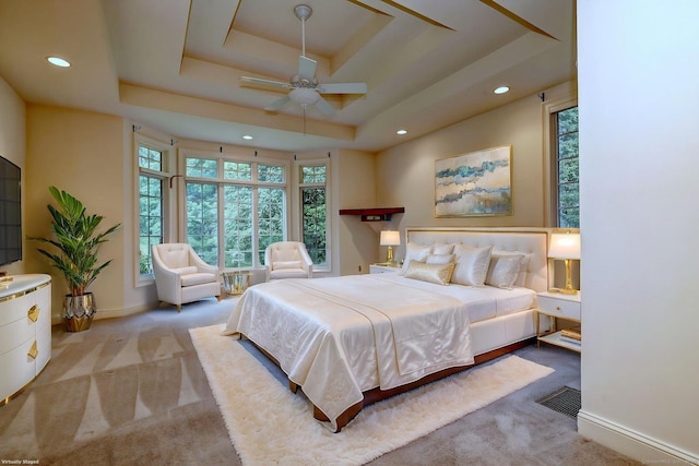 395 Isinglass Rd, Shelton, CT 06484 - bedroom featuring carpet flooring, a raised ceiling, recessed lighting, and baseboards