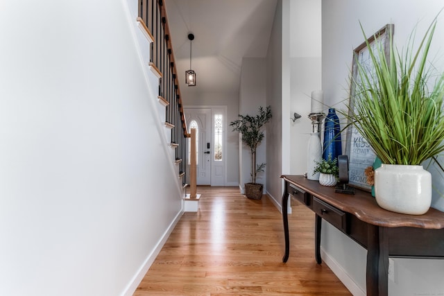 19 Stony Brook Rd, Brookfield, CT 06804 - entryway with stairs, baseboards, and light wood-type flooring