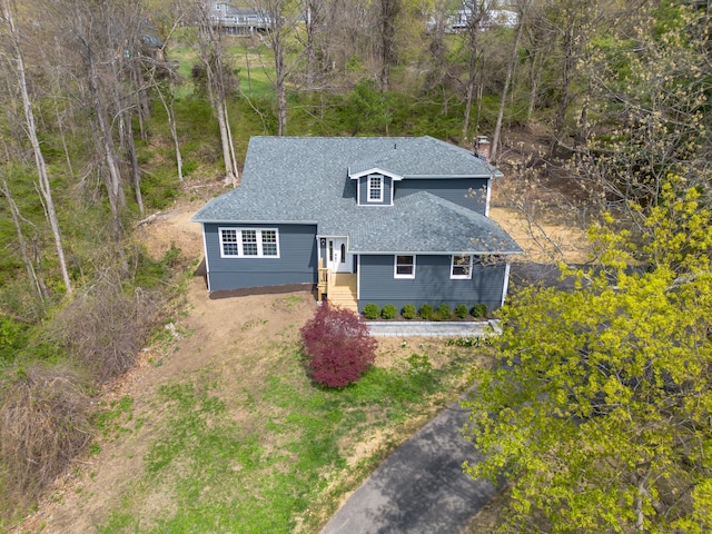 19 Stony Brook Rd, Brookfield, CT 06804 - view of front of home featuring a chimney and a shingled roof