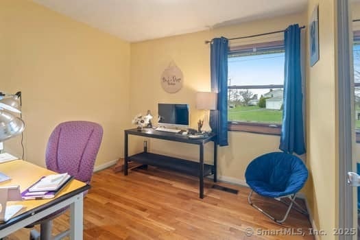 127 Pleasant View Rd, Derby, CT 06418 - office space with baseboards and wood finished floors