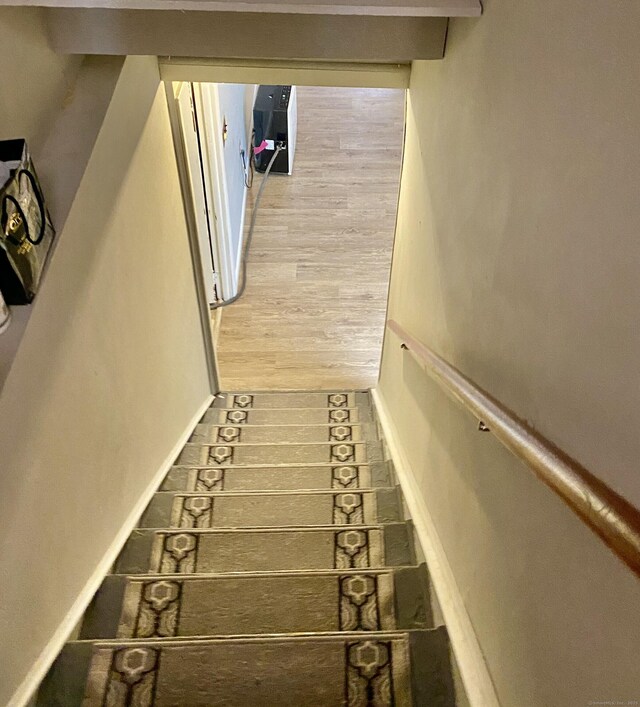 127 Pleasant View Rd, Derby, CT 06418 - staircase with wood finished floors