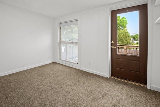 260 Robin St, Bridgeport, CT 06606 - foyer with carpet floors and baseboards