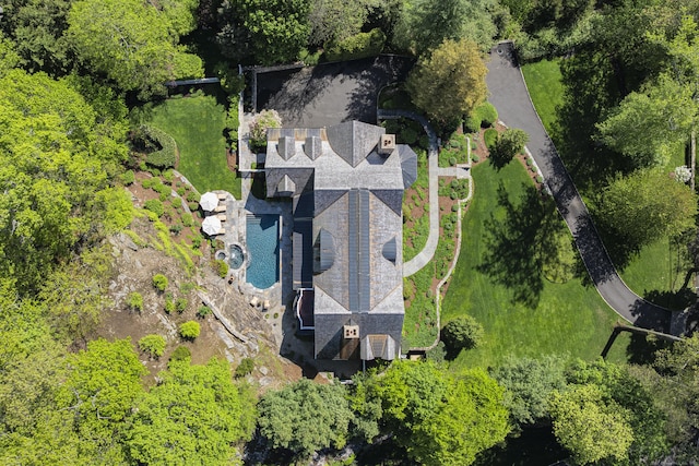 view from above of property