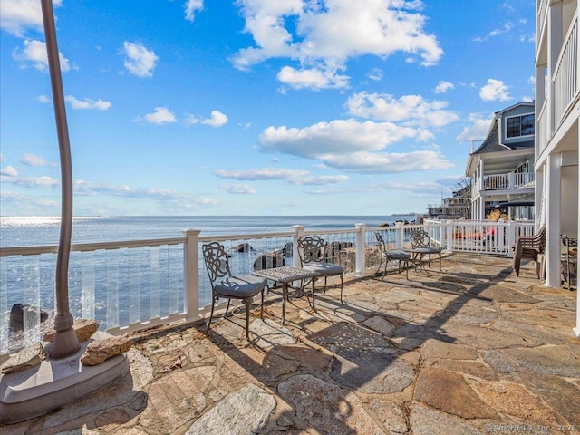 50 Grove Way, Clinton, CT 06413 - view of patio / terrace with a water view