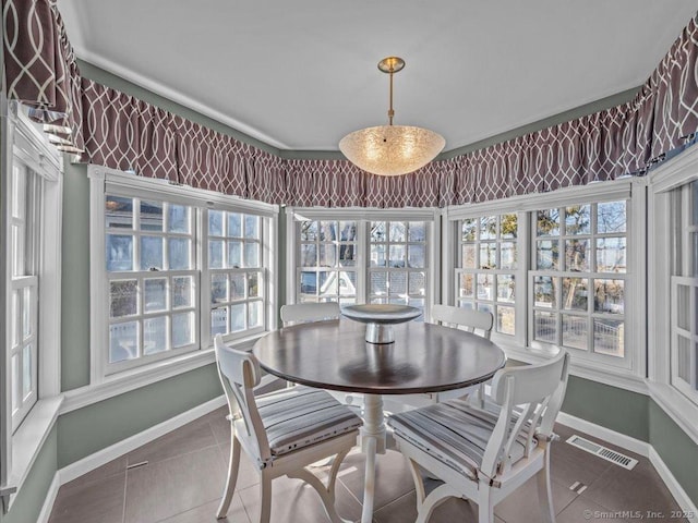 50 Grove Way, Clinton, CT 06413 - sunroom with baseboards, visible vents, and tile patterned flooring