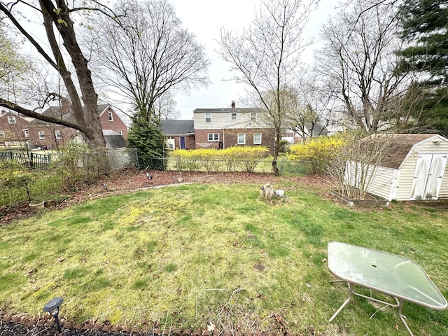 136 Oberlin Rd, Hamden, CT 06514 - view of yard with a fenced backyard, an outbuilding, and a shed