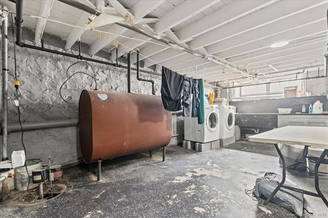 116 Gaylord Dr, Waterbury, CT 06708 - below grade area with heating fuel and independent washer and dryer