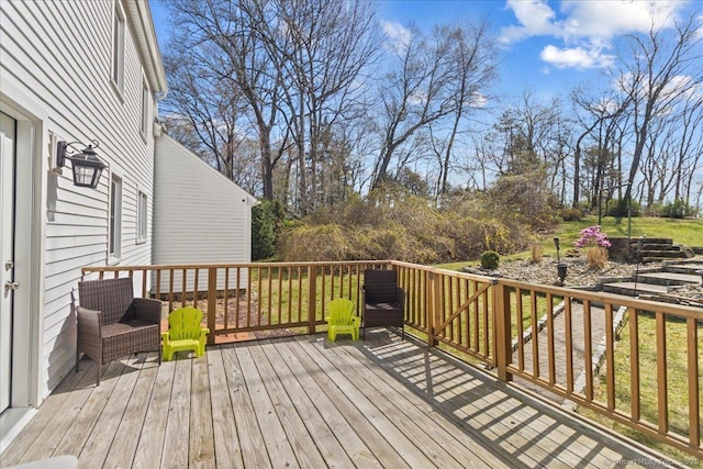 116 Gaylord Dr, Waterbury, CT 06708 - view of wooden deck