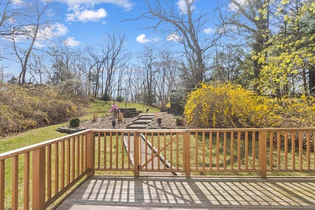 116 Gaylord Dr, Waterbury, CT 06708 - view of wooden deck