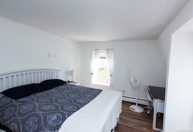 13 Damato Dr, Stonington, CT 06378 - bedroom with baseboard heating and wood finished floors