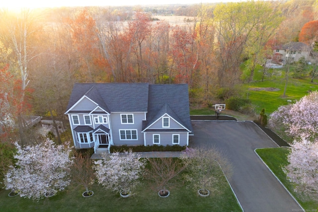 96 Damascus Rd, Branford, CT 06405 - drone / aerial view with a wooded view
