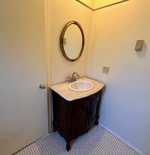 9 Heritage Cir Unit D, Southbury, CT 06488 - bathroom with vanity and tile patterned floors