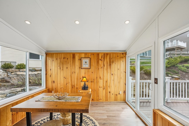 view of sunroom