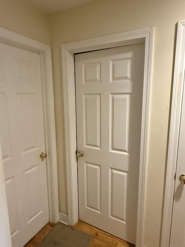 details featuring wood finished floors