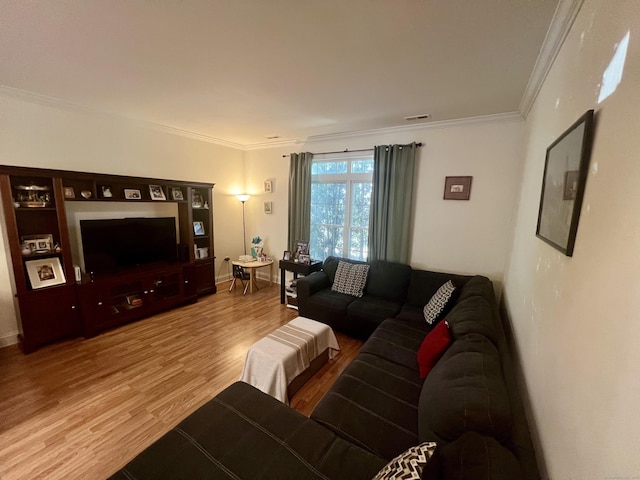 450 Naugatuck Ave Unit 450, Milford, CT 06460 - living room with wood finished floors and ornamental molding