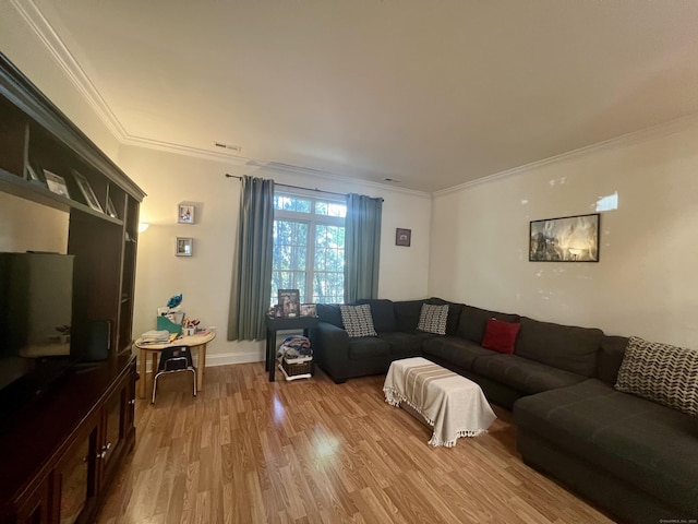 450 Naugatuck Ave Unit 450, Milford, CT 06460 - living room with light wood-style floors and ornamental molding
