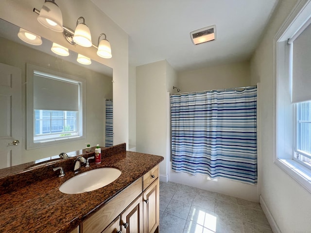 450 Naugatuck Ave Unit 450, Milford, CT 06460 - full bath with vanity, tile patterned flooring, and baseboards