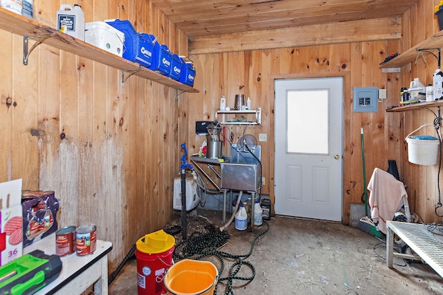 storage with electric panel