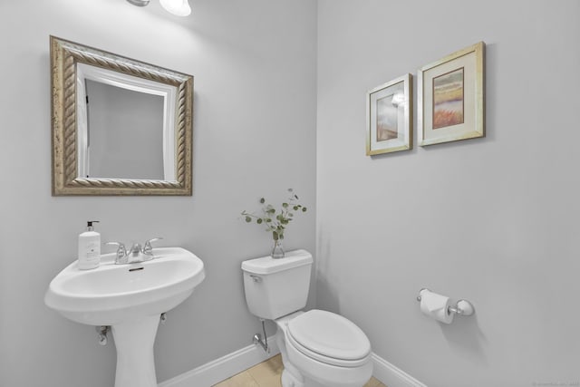 12 Canoe Brook Rd, Trumbull, CT 06611 - half bathroom with baseboards and toilet