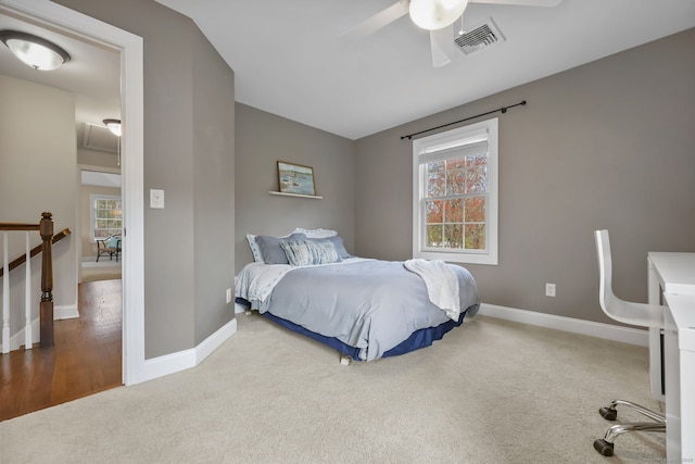12 Canoe Brook Rd, Trumbull, CT 06611 - carpeted bedroom with a ceiling fan, visible vents, multiple windows, and baseboards