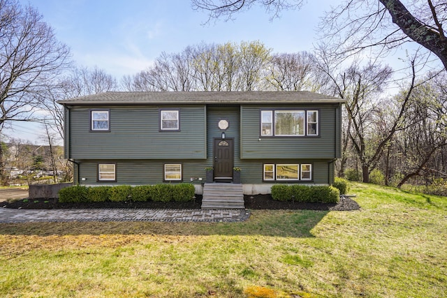 2 Benson Dr, Danbury, CT 06810 - bi-level home with a front lawn