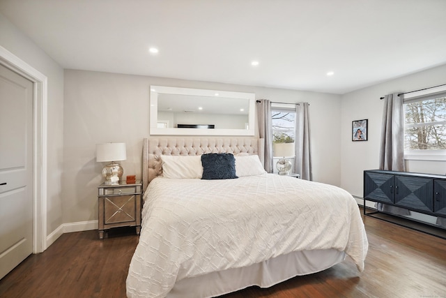 2 Benson Dr, Danbury, CT 06810 - bedroom with dark wood-style flooring, multiple windows, and recessed lighting