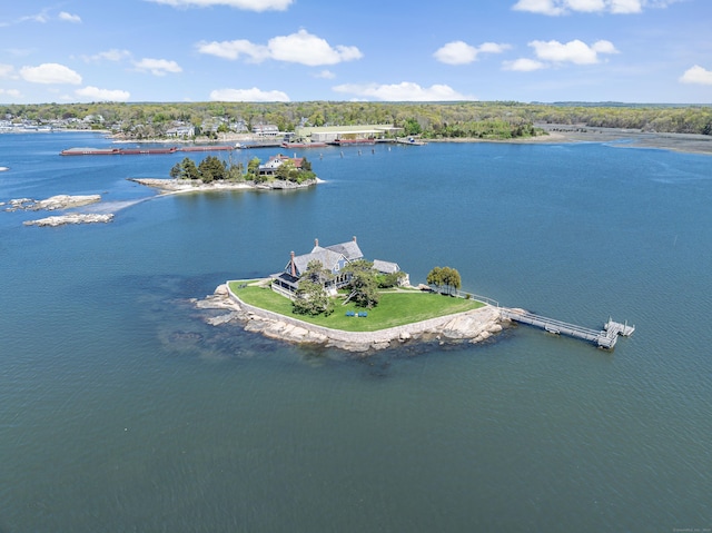 Belden Is, Branford, CT 06405 - birds eye view of property with a water view