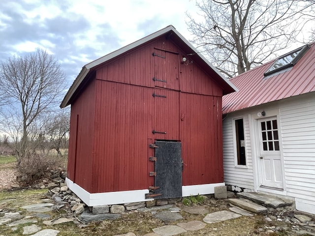 1156 Exeter Rd, Lebanon, CT 06249 - view of outdoor structure featuring entry steps and an outbuilding