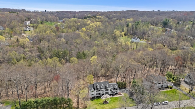 10 Granite Rd, New Milford, CT 06776 - birds eye view of property with a forest view